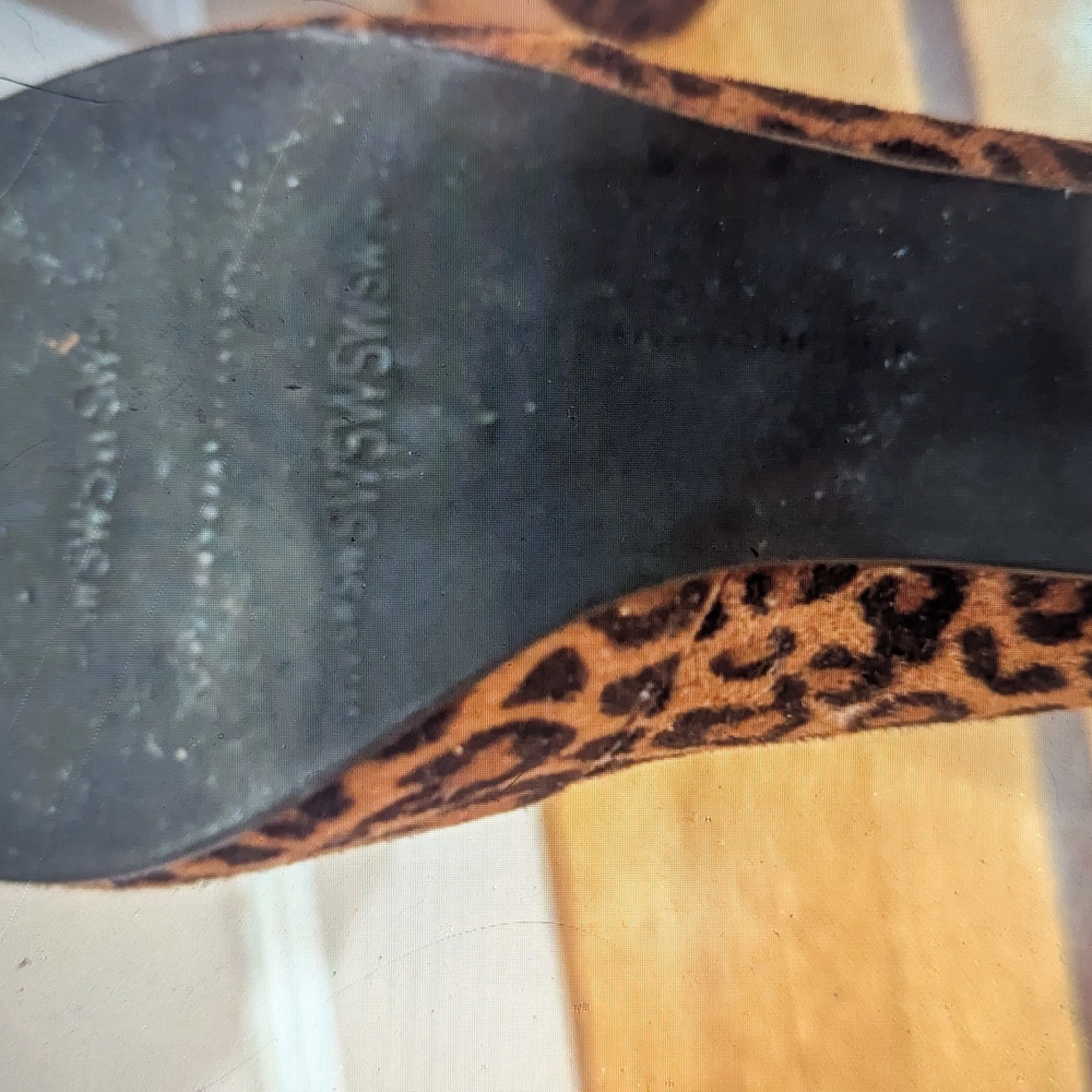 STUART WEITZMAN Leopard Print Tall Boots- RARE---Size 7 - Picture 3 of 5